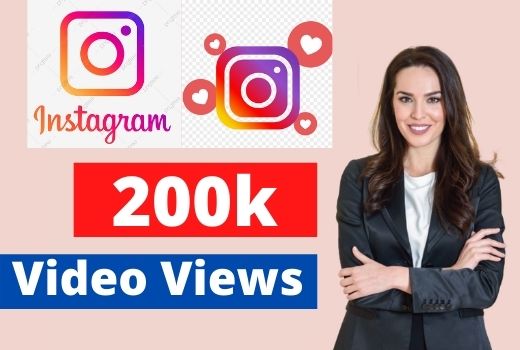 Add 200K Instagram video views Non-drop Lifetime Guaranteed
