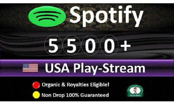 Get 5000 to 9000 ORGANIC Plays From HQ USA Accounts or 1500 Worldwide Followers, Real and Active Users, Guaranteed