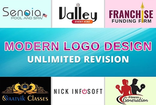 I will design a modern logo for your business