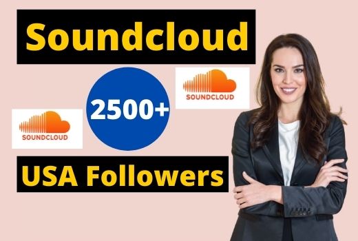 Give 2500+ Soundcloud USA Followers Instant Real and Organic, Non-drop & Lifetime Guaranteed.