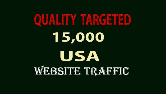 15,000 QUALITY TARGETED USA WEBSITE TRAFFIC FROM SEARCH ENGINE