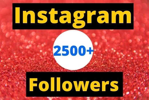 Instant Start 2500+ Instagram Followers Non-drop real & organic.