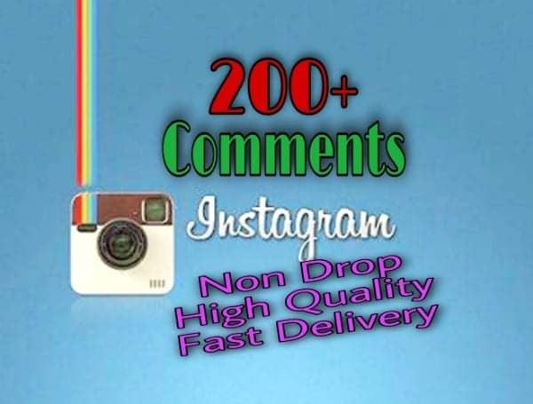 I will provide 200+ Comments on Instagram!! Fast and HQ!!