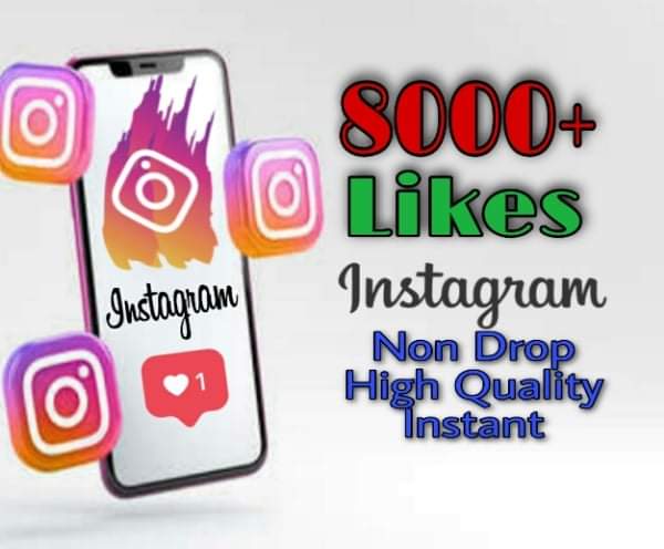 I will provide 8000+ Likes on Instagram!! Fast and HQ!!