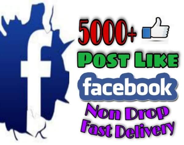 I will provide 5000+ Post Likes on Facebook!! Fast and HQ!!