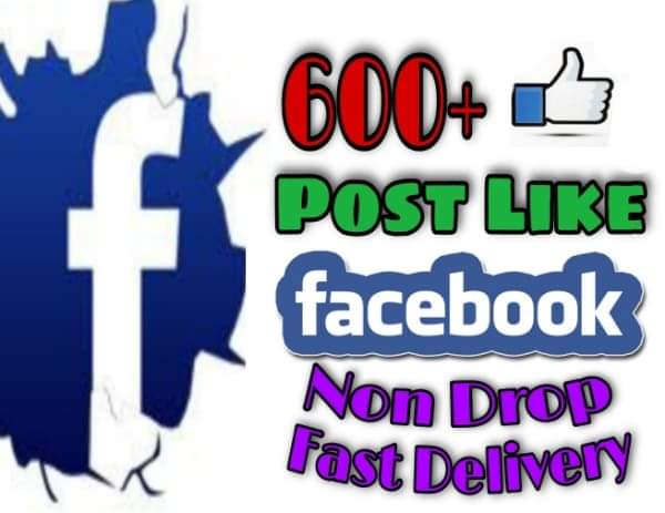 I will provide 600+ Post Likes on Facebook!! Fast and HQ!!