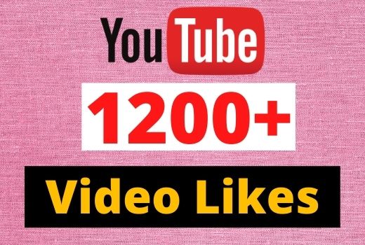Give 1200 to 1500 YouTube Likes in your Youtube video 100% Guaranteed real and organic.