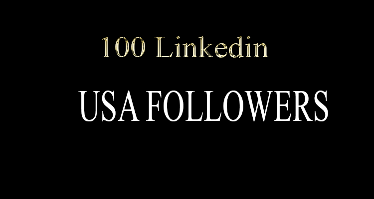 100 HQ Linkedin Company Page USA Followers