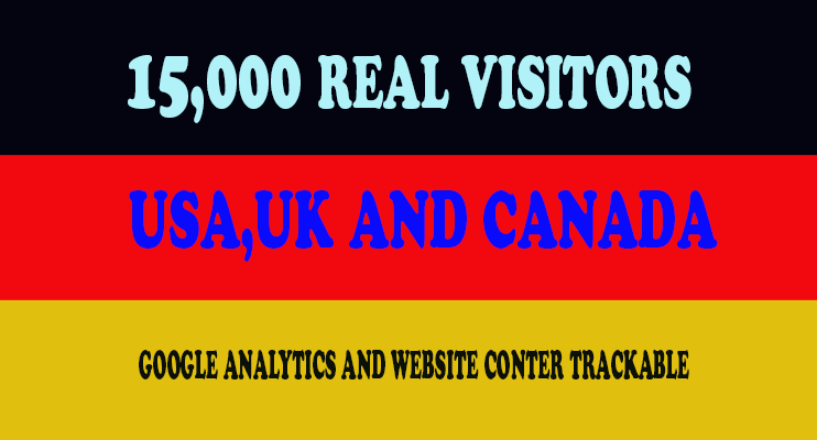 15,000 Real Human Traffic From USA/UK/CANADA