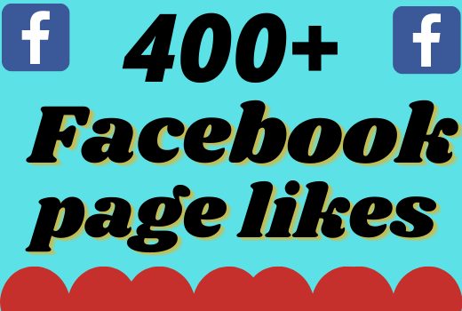 I will add 400+ real and organic Facebook page likes