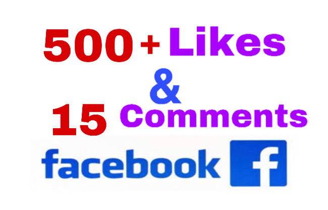I will add 500+ Likes & 15 Comments on Facebook Post ! Organic & Non Drop!