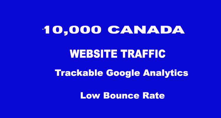 10,000+ Canada Real Human Traffic  for $ 9