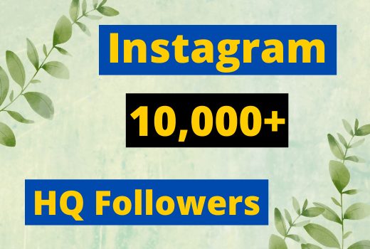 Instagram 10,000+ Followers HQ Nondrop
