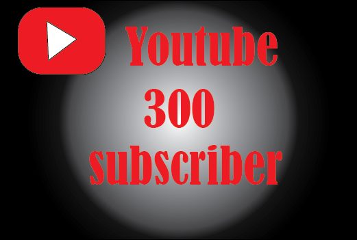 300+ yuotube Subscriber,non drop and lifetime permanent