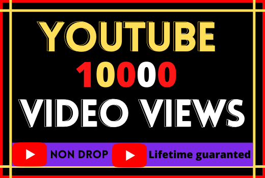 i will do super fast your youtube video 10000 views,lifetime guaranteed and organic