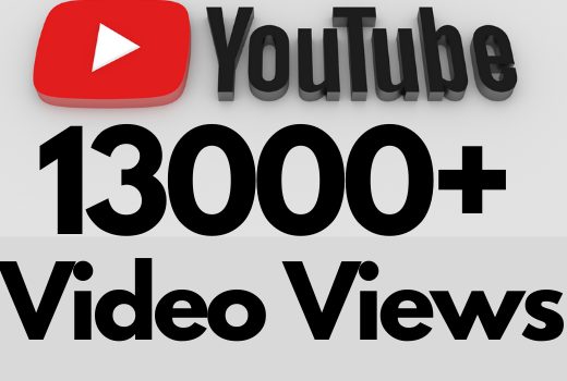 I will add 13000+ REAL AND non drop YouTube video views