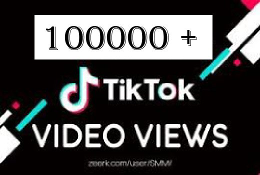 100000 tiktok views Non Drop and Best quality