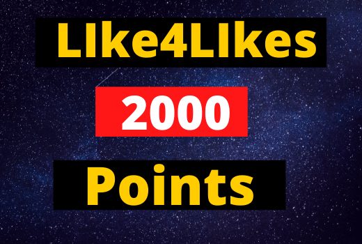 Like4Likes 2000 Points ID Instant