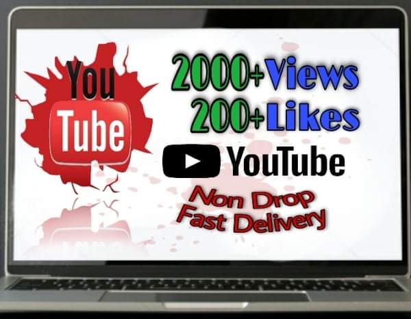 I will provide 2000+ View and 200+ Likes on YouTube!! Fast and HQ!!