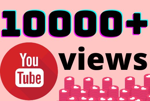 I will add 10000+ YouTube views ,all views are 100% real and organic.