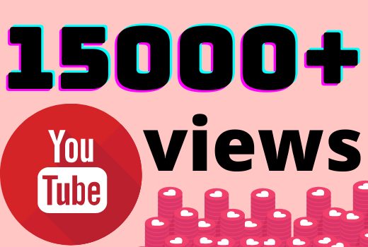 I will add 15000+ YouTube views ,all views are 100% real and organic.