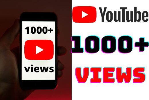 I will add 1000+ YouTube views ,all views are 100% real and organic.