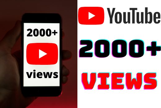 I will add 2000+ YouTube views ,all views are 100% real and organic.