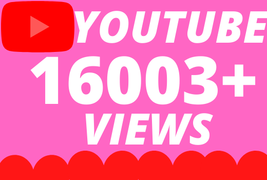 I will Add 16003+ HQ & Non Drop YOUTUBE views
