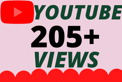 I will Add 205+ HQ & Non Drop YOUTUBE views