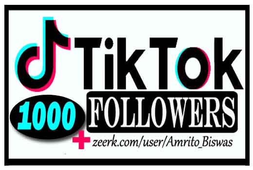 ADD 1000+ TIKTOK FOLLOWERS, FROM REAL ACTIVE USER