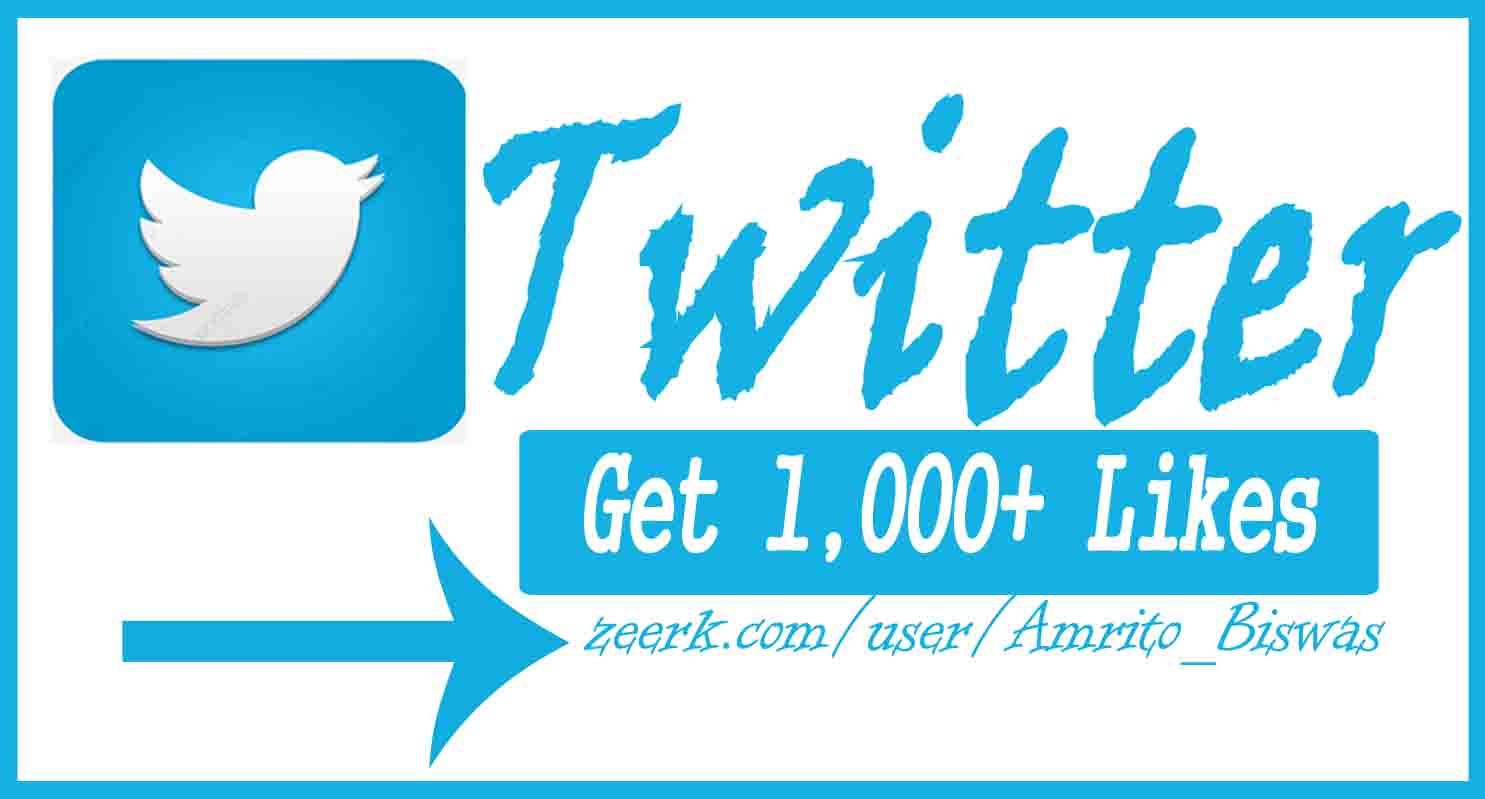 You Will Get 1,000+ Organic Twitter Likes, High Quality, Non-Dropped, Real Active User 100% Guaranteed.