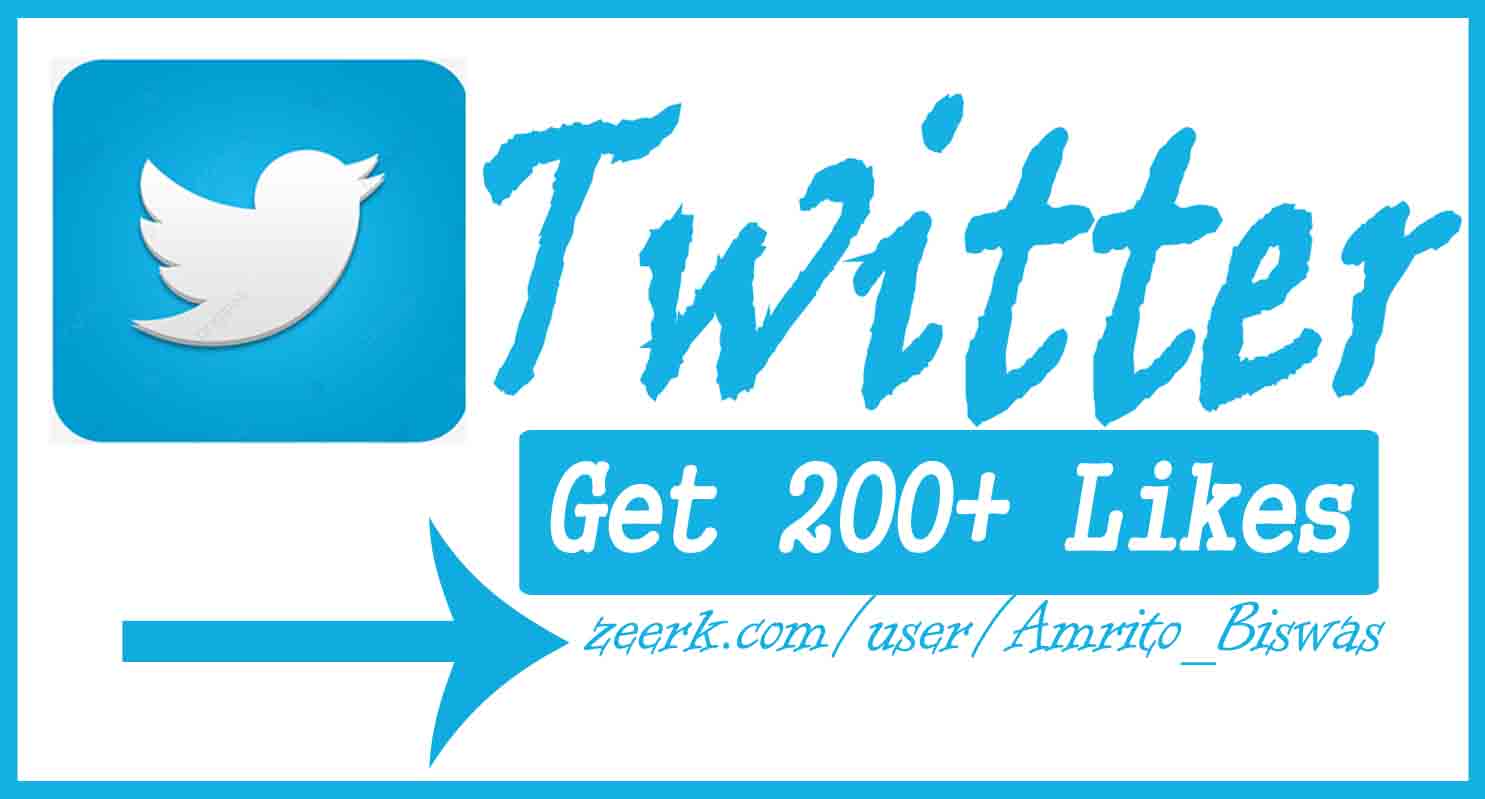 You Will Get 200+ Organic Twitter Likes, High Quality, Non-Dropped, Real Active User 100% Guaranteed.
