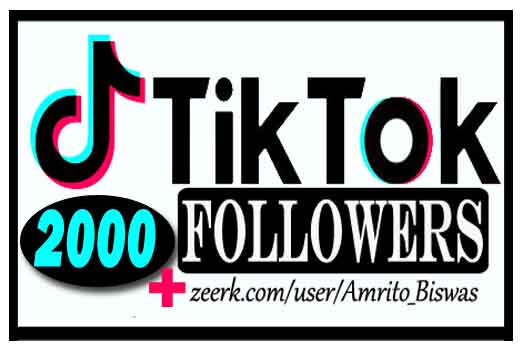 ADD 2,000+ TIKTOK FOLLOWERS, FROM REAL ACTIVE USER, NON DROP AND HIGH QUALITY,100% Guarantee.