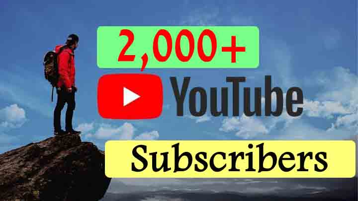 Get 2000+ YOUTUBE SUBSCRIBERS NON DROP NATURAL PATTERN AND ORGANIC WITH SUPER FAST GUARANTEED