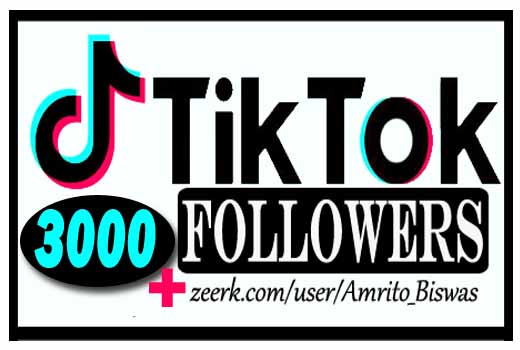 ADD 3,000+ TIKTOK FOLLOWERS, FROM REAL ACTIVE USER, NON DROP AND HIGH QUALITY,100% Guarantee.