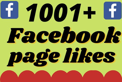 I will add 1001+ real and organic Facebook page likes