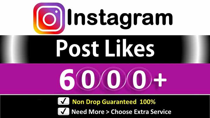 Get Instant 6,000+ Instagram Very HQ Likes in Picture and Video, Non Drop Guarantee.