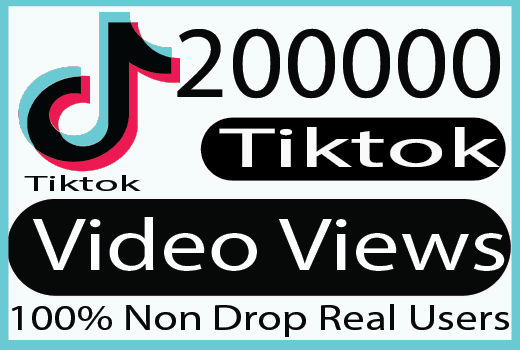I will provide you with 20,0000 tik tok video views 100% Live Time guaranteed