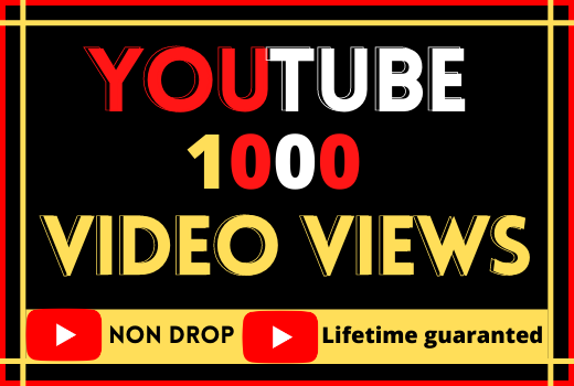 i will do fast your youtube video 1000 views  100% real organic and lifetime guaranteed
