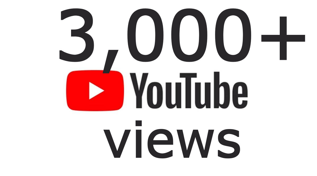 3000 youtube Real and High Quality views with 150 likes non drop