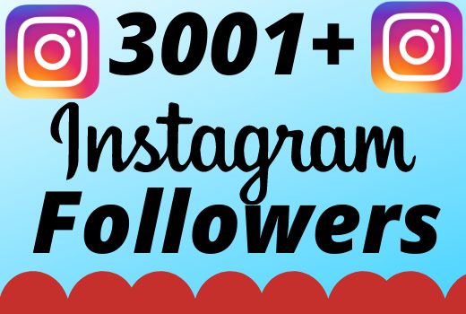 I will add 3001+ real and organic  Instagram followers for your business
