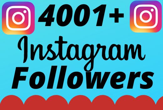 I will add 4001+ real and organic  Instagram followers for your business
