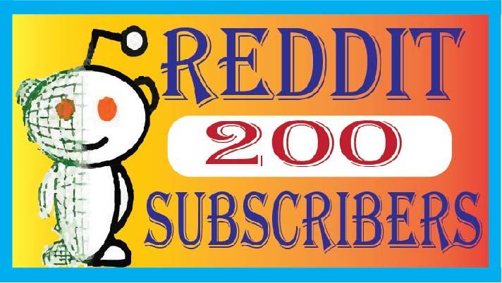 i will provide reddit 200 subscribers.organic,non drop 100% real and life timw guarantee