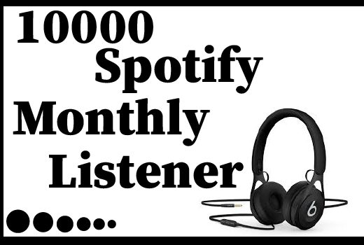 10000+ Spotify monthly listener,Best Quality And 100% Real