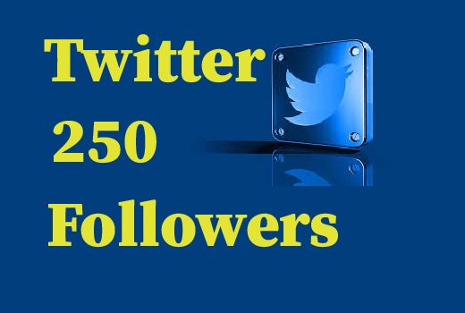 250 Twitter followers, best Quality, Non Drop And Lifetime permanent