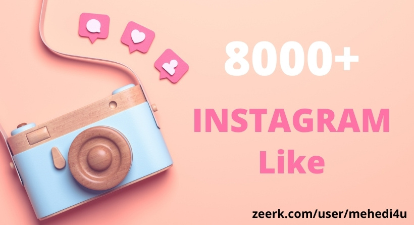 Get 8000+ Instagram Likes || Permanent || 100% original