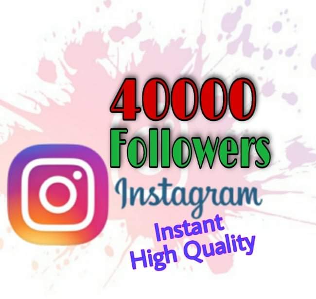 I will provide 40000+ Followers on Instagram!! Fast and HQ!!