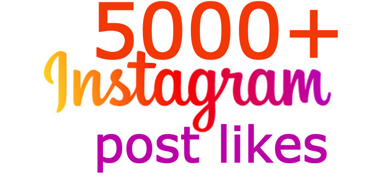 i will send you INSTANT 5000+ Instagram post likes in 1 hours