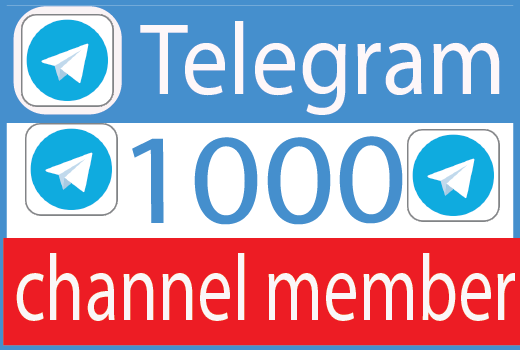 I Will provide 1000+ Telegram Channel member Real active User 100% Guaranteed