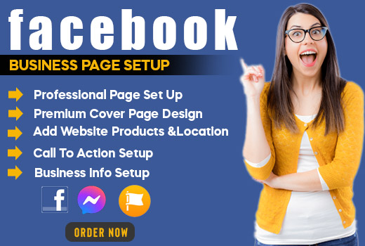 set up facebook business page, ads, marketing, post design, and branding